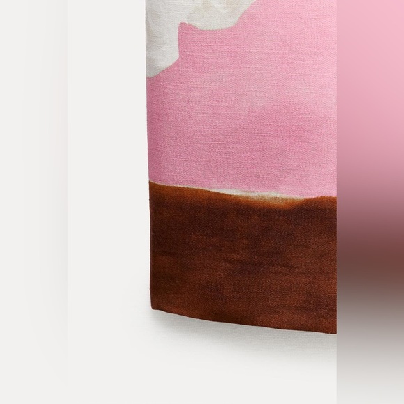 NWT ZARA Pink Floral Pencil Skirt - Picture 5 of 11